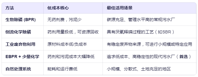 低成本除磷方法