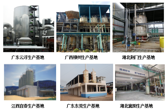 长隆科技清源牌除磷剂生产基地工厂